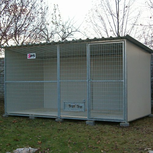 RENATO Kutya kennel, 4x2m alapterület, padozat nélkül