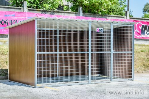 WOODY Kutya kennel, 4x2m alapterület, padozat nélkül